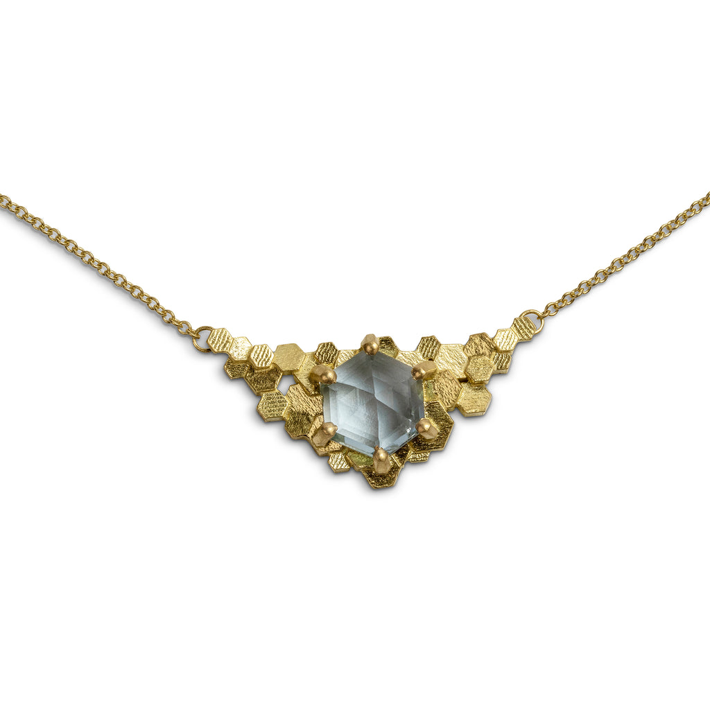 Chaos Hex Aquamarine necklace