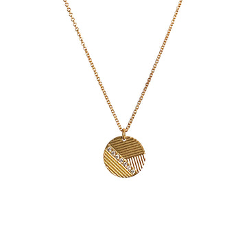 Contour Disc Necklace