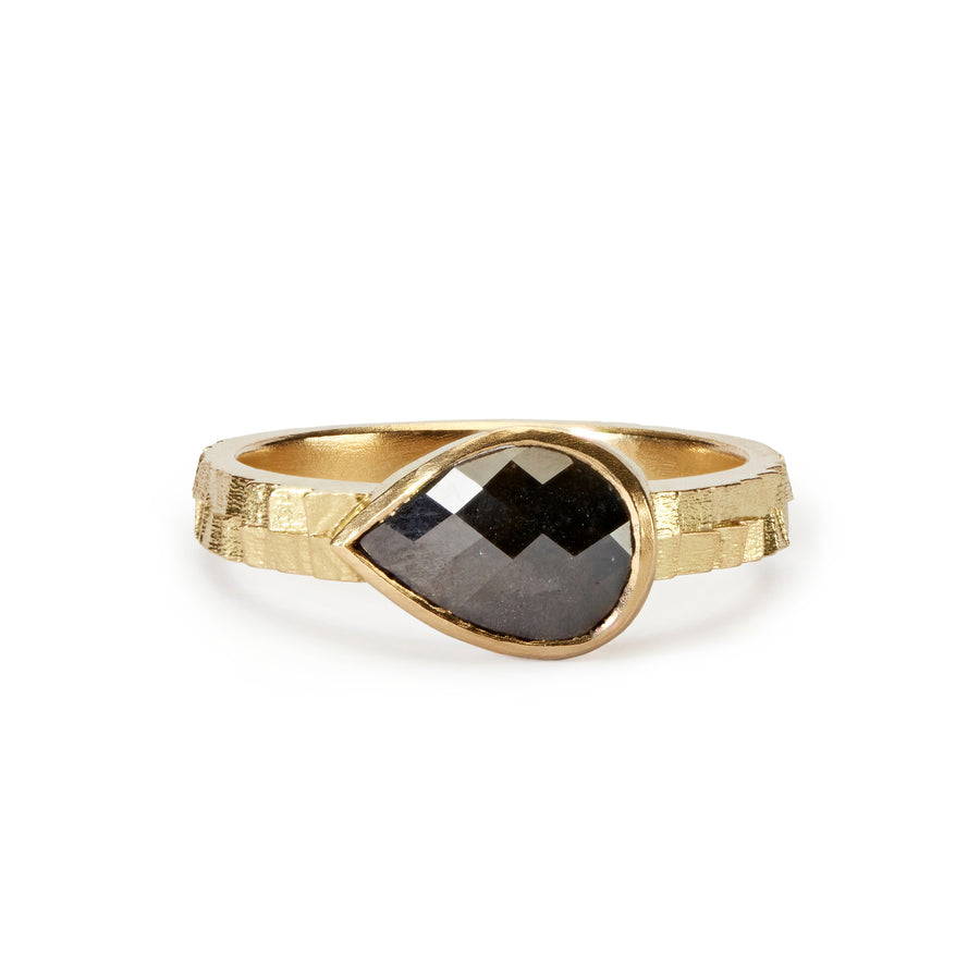 Black Emerald Diamond Engagement Ring, Large Rose Gold Statement Ring With  Diamonds, Big Black Diamond Promise Halo Ring, 14K Rose Gold - Etsy Denmark