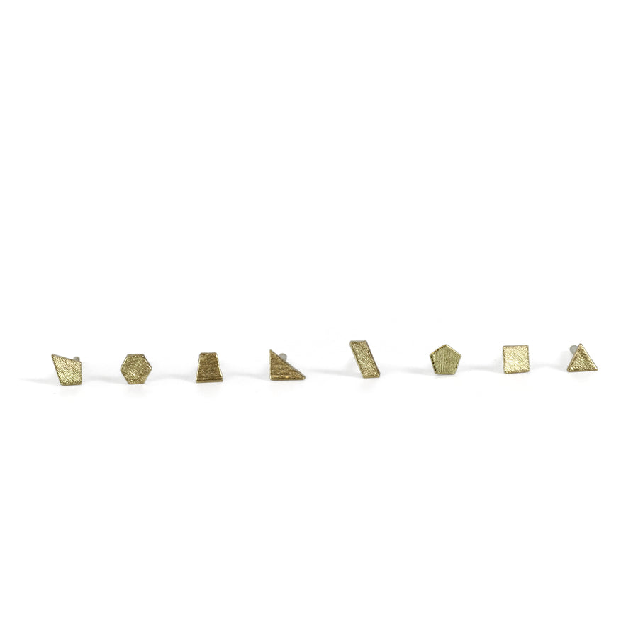 Square Glint stud earring