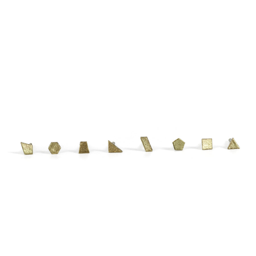 Triangle (equalateral) Glint Stud Earring