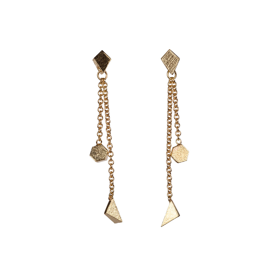 Glint Stud and Double Drop Earrings