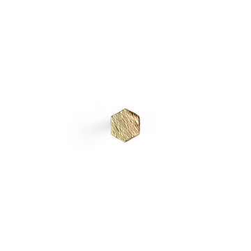 Hexagon Glint stud earring