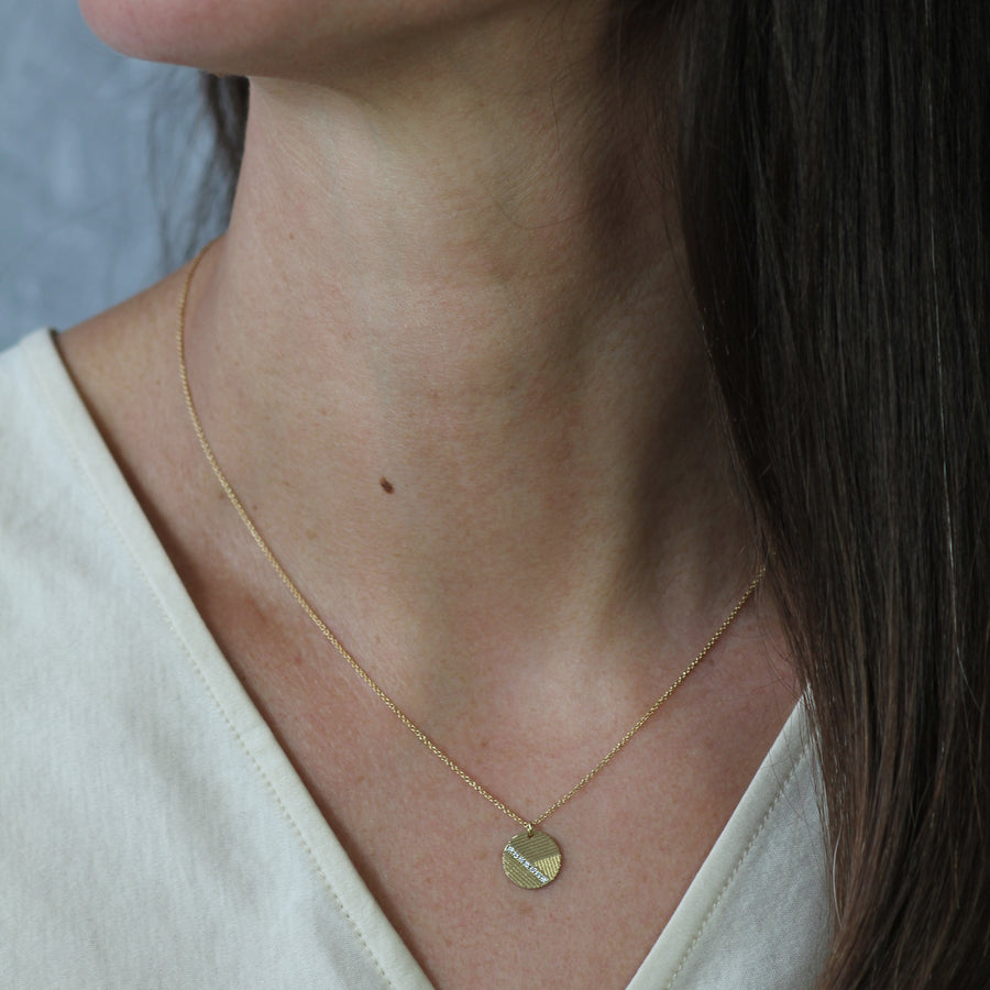 Contour Disc Necklace