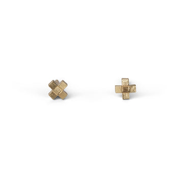 Mini Inca Cross Square Studs