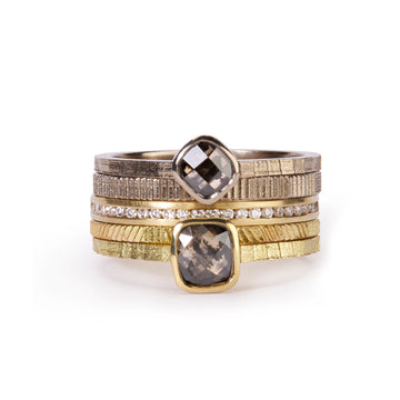 Square and Contour stacking ring set
