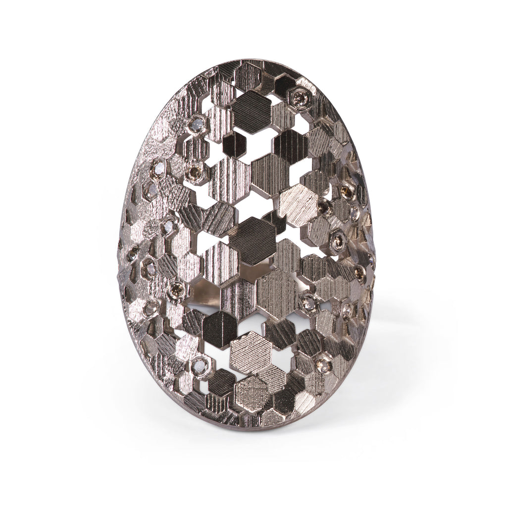 Extra large chaos hex shield ring